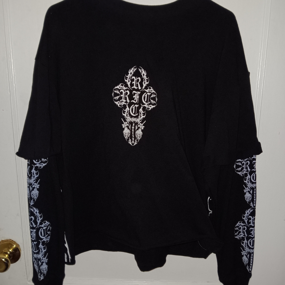 Black Graphic Women's Sweater